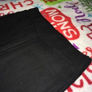 Yuan Xiu skin tight black pull on leggings